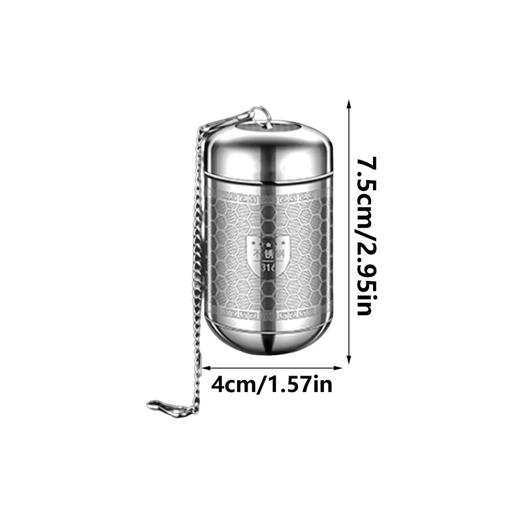 316Stainless Steel Teas Filtration Kettle Accessories Portable Teas Infuser Teas Filter for Travel and Outdoor Use