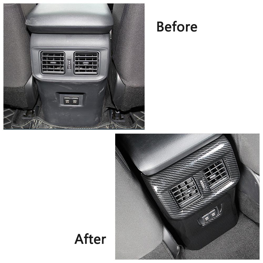 Для Toyota Rav 4 Rav4 5 Gen 2019-2024 Внутренняя центральная консоль Ящик для хранения Ящик для подлокотника Выход переменного тока Вентиляционное отверстие Задняя панель Крышка Отделка