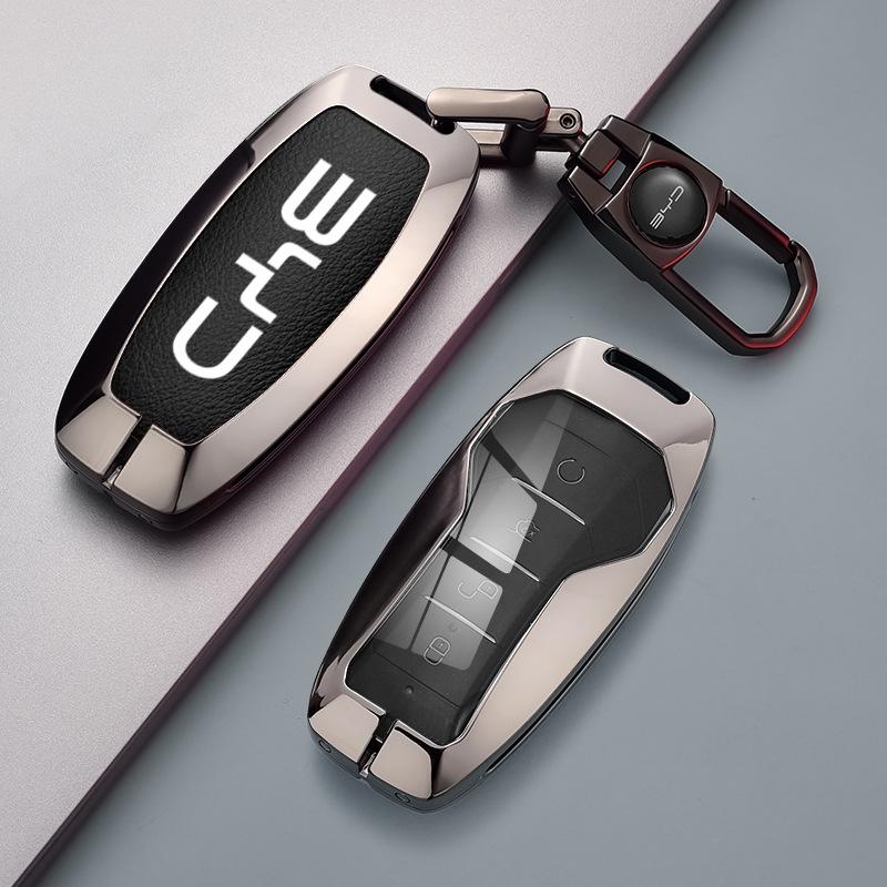 Чехол для автомобильного ключа BYD: Совместимо с Qin PLUS, Tang, Seagull, Seal, Dolphin, Song Plus, Han EV, Yuan и Frigate.