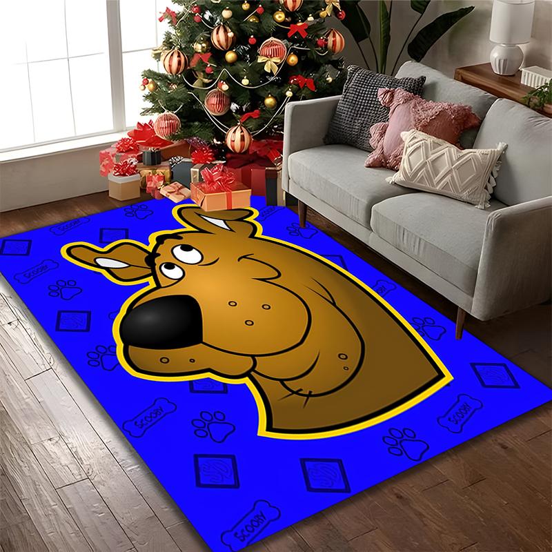1pc Area Rug Appropriate for Office, SCOOBY-DOO Carpet, Versatile Printed Chair Rug, Durable Home Sofa Carpet