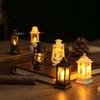6cm Mini Led Retro Glowing Pony Lantern Simulation Cande Light Night Light Dollhouse Miniature Kerosen Lamp Home Decor Toy