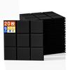 Yoillione Sound-Absorbing Material, Black, 20 Sheets, Self-Adhesive, Lightweight, Hard, Sound-Absorbing Felt Boards for Walls, Soundproofing, Improves