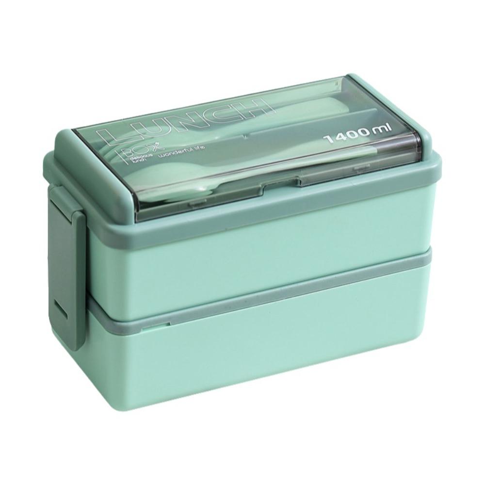 700/1400ml Capacity Portable Lunch Box Leakproof Design Dinnerware Set  Camping Use