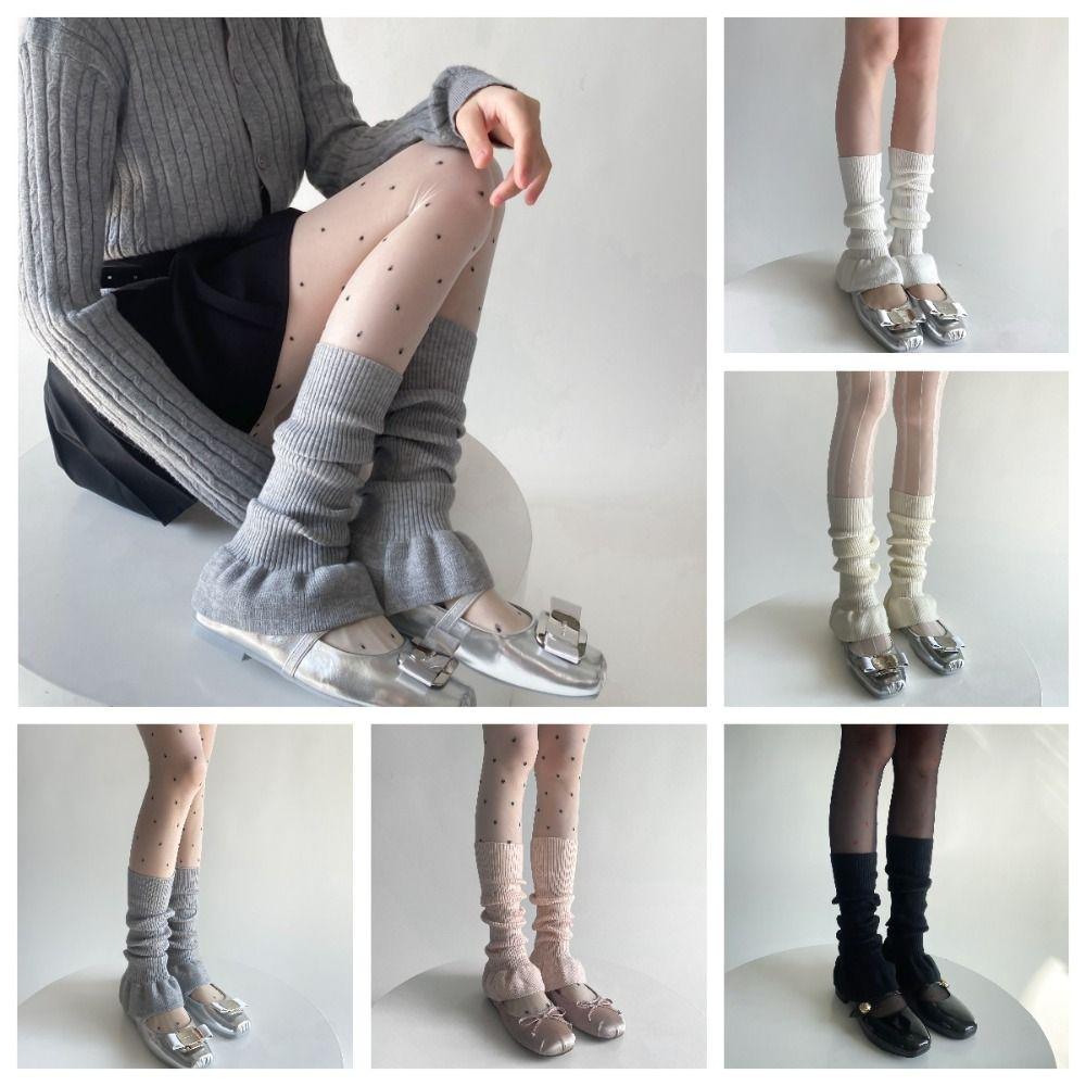 Ballet Style Lolita Boots Cover Sweet Mid-tube Socks Foot Cover Knitted Foot Cover Student