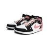 Jordan Air Jordan 1 Slip Resistant Abrasion Resistant High top Vintage Basketball Shoes Unisex Black Pink DQ8423-103(Team629-)