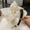 Элегантная женская двухслойная повязка на голову с бантом - Нескользящая повязка для волос, Черный/, для Свадьбы, Вечеринки, Повседневного использования - Формальный и Повседневный аксессуар для прически