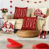 Декоративная наволочка на День святого Валентина с рисунком Гном Любовь Xoxo Подходит для домашней комнаты Подушка на диван Подарок для влюбленных Шо