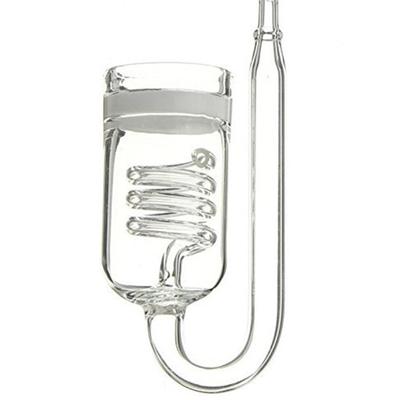 Стеклянный спиральный диффузор Co2, счетчик пузырьков для аквариума, генератор CO2, аксессуары для аквариума