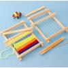 Деревянный ткацкий станок для детей DIY, набор игрушек для плетения, игрушки для ролевых игр, ручное вязание для девочек, бытовая вязальная машина, тренировка мелкой моторики