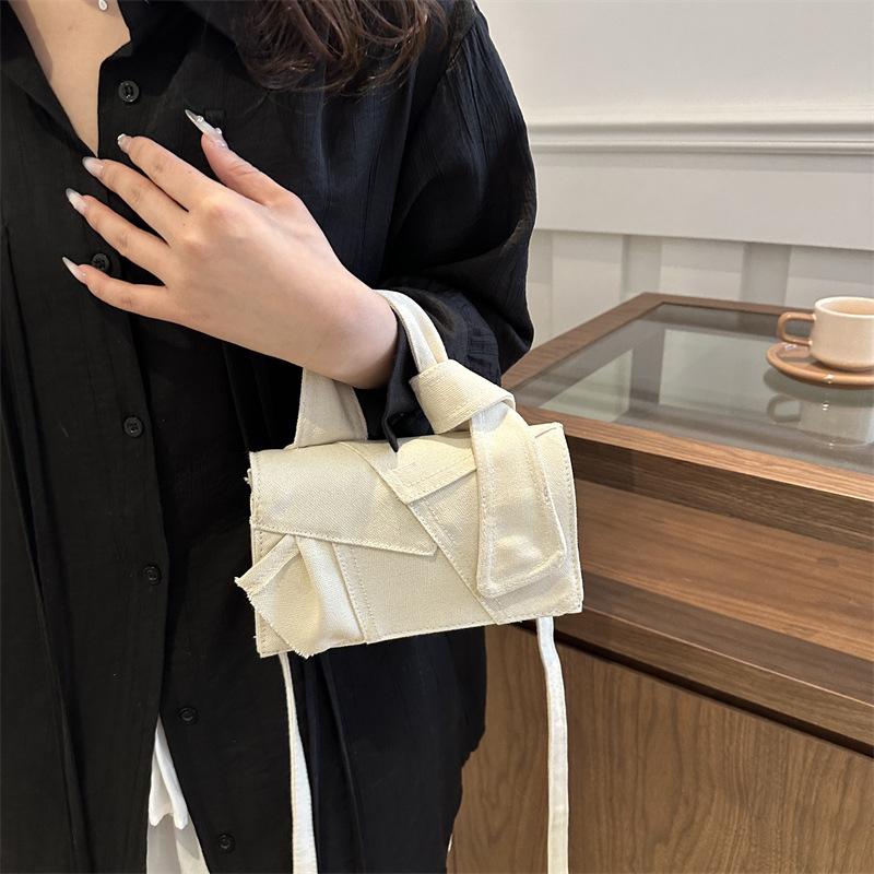 Роскошные дизайнерские женские джинсовые сумки кроссбоди, новая маленькая квадратная сумочка с ручкой-узлом, сумка-тоут, сумка-мессенджер ARI