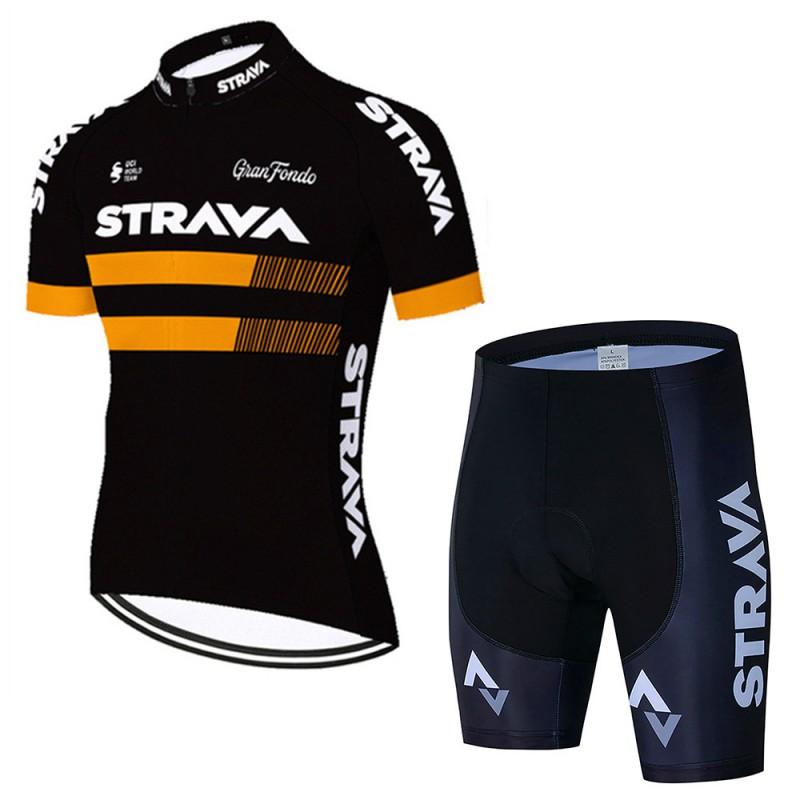 Mens Cycling Jersey Short Sleeve Set Breathable Quick-Dry Bike Apparel Road Mountain Riding