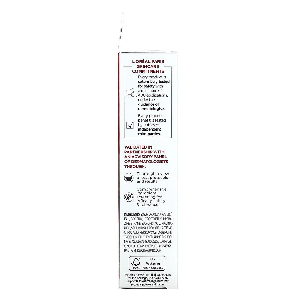 L'Oréal, Revitalift Derm Intensive, 2,5% [гиалуроновая кислота + кофеин] сыворотка для кожи вокруг глаз, без отдушек, 20 мл (0,67 жидких унций)
