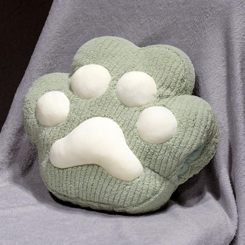 Мультяшная подушка-плед в виде кошачьей лапы, плюшевая игрушка, кукла в виде кошачьей лапы, подушка для дома и дивана, подушка-плед для девочек для перерыва на обед