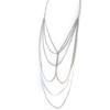 [N7342] - Silver 'Choreography' Designer Necklace