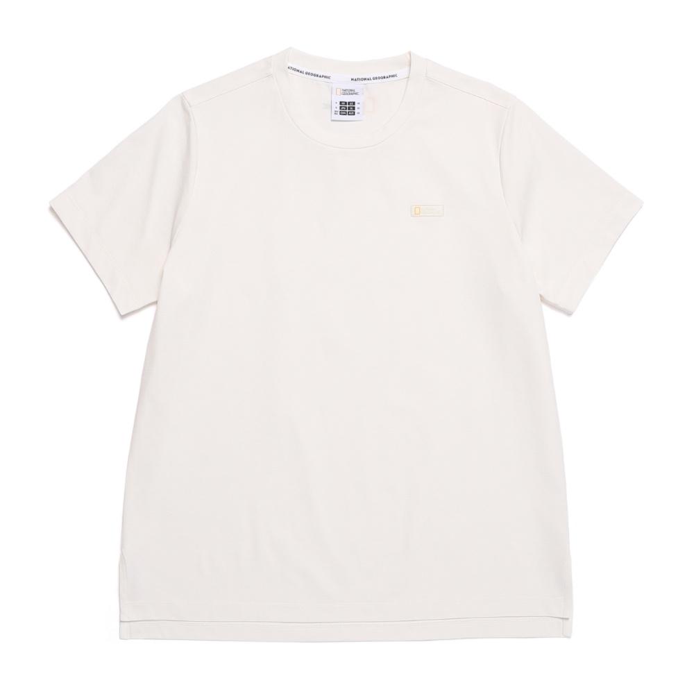NATIONALGEOGRAPHIC Women'S Cool Max Small Logo Short Sleeve T-Shirt Ivory