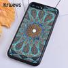 Чехол для телефона Krajews Mandala Sun Flower в стиле ретро с цветочным принтом для iPhone 14 5 SE 6s 7 8 plus X XR XS 11 12 13 pro max Samsung S21 S22 ultra