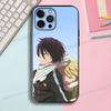 Аниме Y-Ято H-Хиёри Y-Юкине Черный Чехол для Телефона Для IPhone 17 16 15 14 13 12 13 12 11 Pro Max Plus X XR Силиконовый Мягкий Задний Чехол