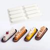 8 Cavity Strip Silicone Cake Mold For Sausage Chocolate Mousse Ice Cream Pastry Dessert Bread Bakeware Pan Decorating Tools