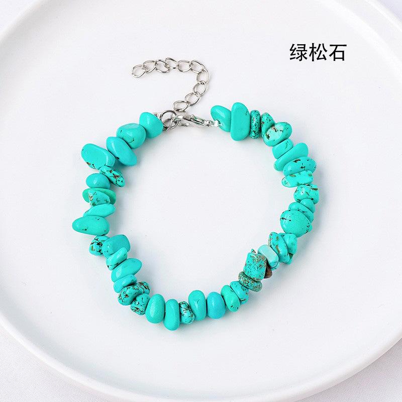 Браслет из натурального хрустального гравия, браслет из нерегулярного агата, модные ювелирные изделия из хрустальных камней