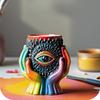 Guardian Eye Candle Cup Silicone Mold DIY Handmade Concrete Plaster Candle Jar Flowerpot Epoxy Resin Molds Home Décor