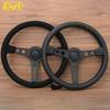 JDM Prototipo Style Black Edition Steering Wheel 14inch Leather Modified Sports Steering Wheel Car Accessories