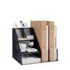 Desktop Metal File Rack Basket: Multi-layer Vertical Storage Box for Desk Management and Document Organization.