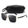 Polarized Sunglasses Men'S Square Large-Frame Sunglasses Driving Driving Cycling Driver Glasses Tr Temple 5075
