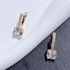 7 мм белые циркониевые серьги с розовым золотом квадратные модные циркониевые серьги для женщин