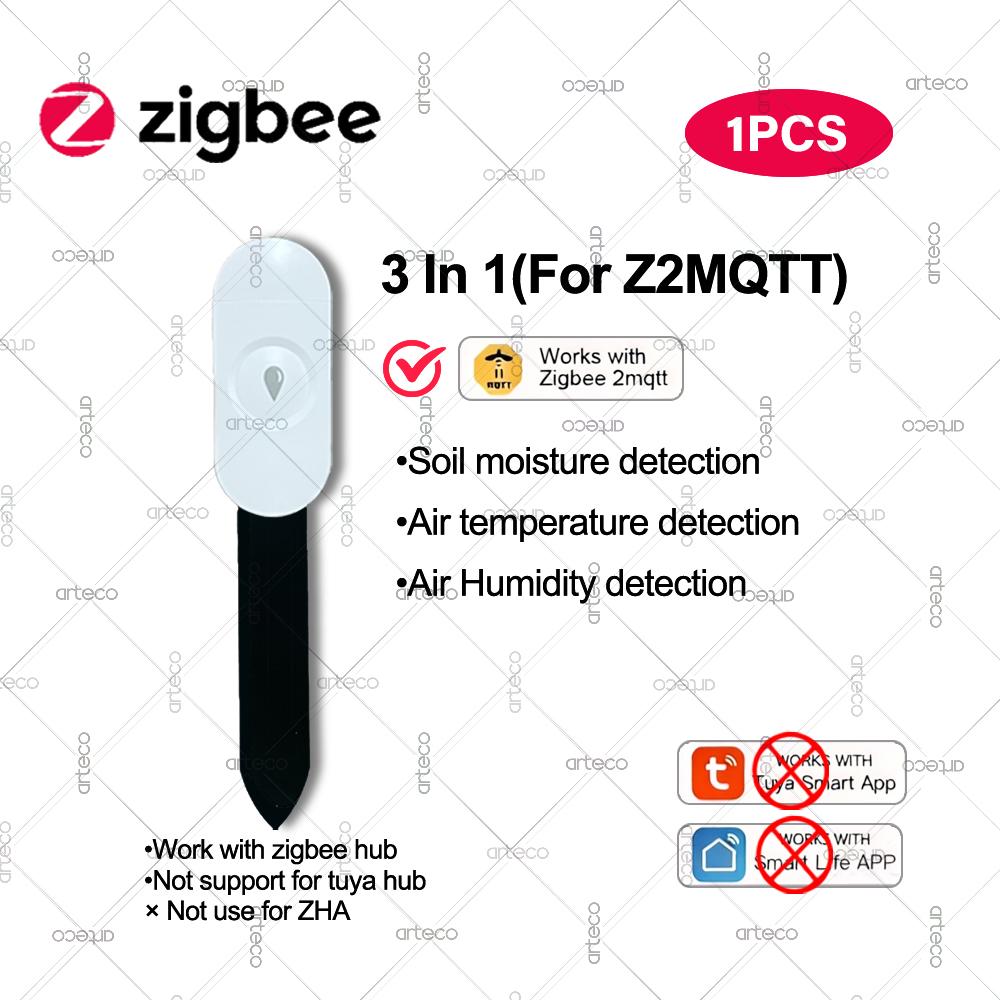 Умный Zigbee Датчик Влажности Почвы, Освещенности, Температуры, Влажности, Тестер Влажности Почвы, Для Tuya Home Assistant Z2MQTT