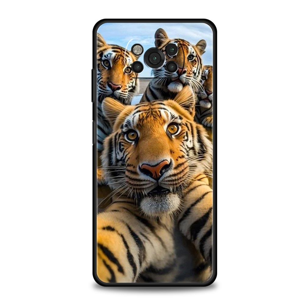 Animal selfie art Phone Case For For Xiaomi Poco X6 X5 Pro X4 X3 NFC F5 Pro F4 F3 GT M5 M4 Pro 5G M3 C51 C50 C55 Soft Cover