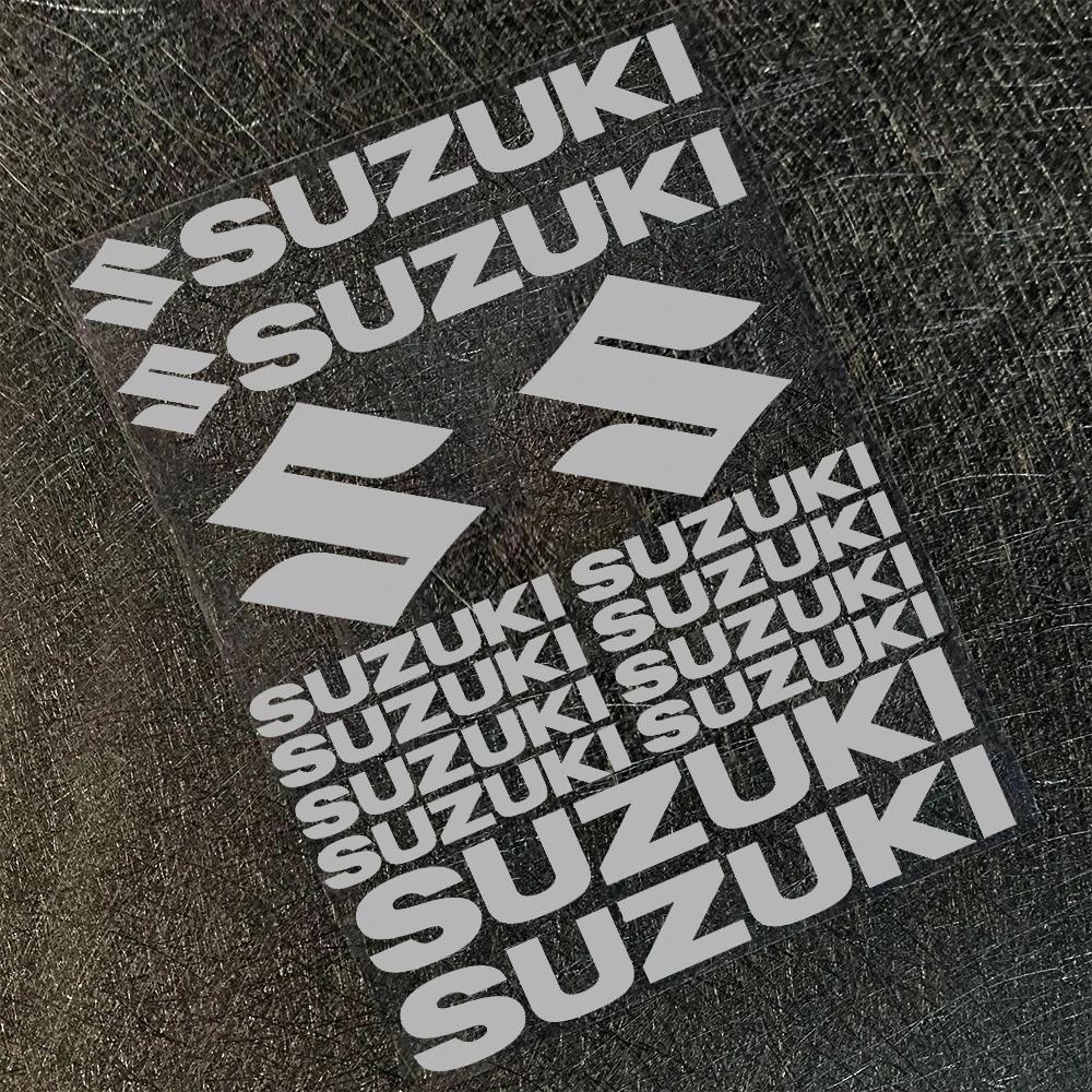 TLIN5 для мотоцикла Suzuki Декоративная наклейка Логотип с английской буквой Водонепроницаемая светоотражающая наклейка Набор логотипов на бак Эмблема на шлем Виниловый комплект