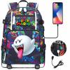 Large Capacity Youth Backpack Trendy Print Unisex Casual Travel Daypack Lightweight Waterproof Teens School Bag
