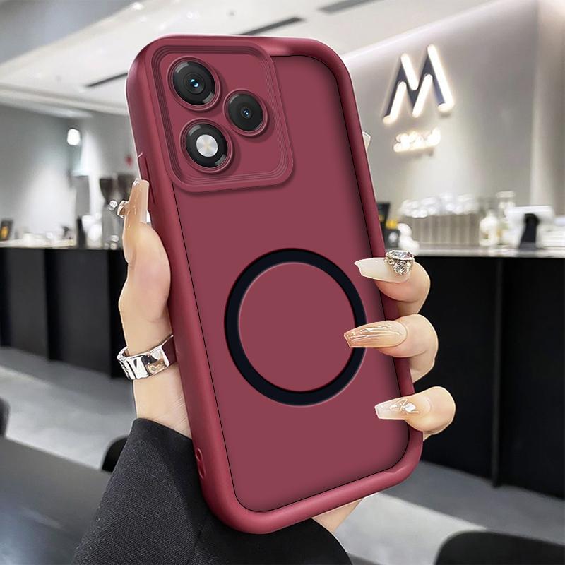 Чехол для телефона Honor 400 Lite Honor X8C 400Lite, противоударный, полный комплект, силиконовый, мягкая защитная крышка с магнитным стикером