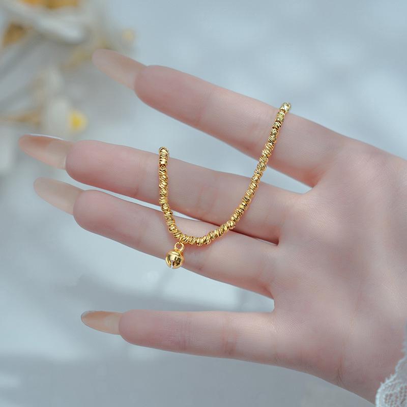 Браслет с золотыми бусинами Super Sparkle от Xiaohongshu для женщин – Элегантное и универсальное модное украшение.