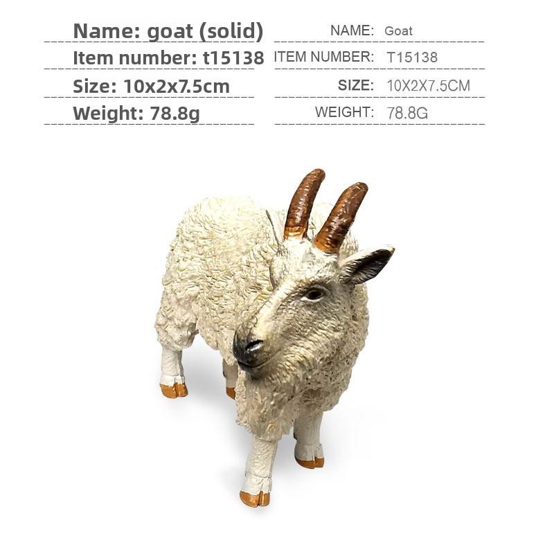 Farm Animal Goat Figurine Collection Model With Pvc Material For Kids Play Farm