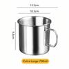 304 Stainless Steel Camping Cup 250-700ml Stainless Steel Mug Travel Cup  For Home Office Outdoor