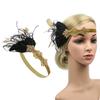 Повязки на голову с перьями Женские повязки на голову с пайетками Головной убор Фестивальный головной убор Реквизит