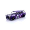 Datsun Kaido 510 Wagon Carbon Fiber V1 Purple, Kaido House 1/64 Diecast Model Car, True Scale Miniature, KHMG062
