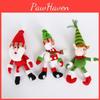 Versatile Christmas Wine Bottle Cover Ornaments Featuring Santa Snowman Elf Designs