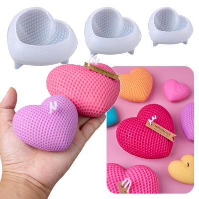 3D форма для свечей и мыла в виде сердца для поделок на День святого Валентина