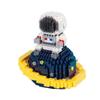 18363 Космический Астронавт Космонавт Земля Луна Звезда 3D Модель DIY Мини Алмазные Блоки Кирпичи Строительная Игрушка для Детей без Коробки