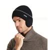 1pc Men's And Women's Outdoor Plus Velvet Thickened Knitted Hat, Winter Ear Protection Warm Hat