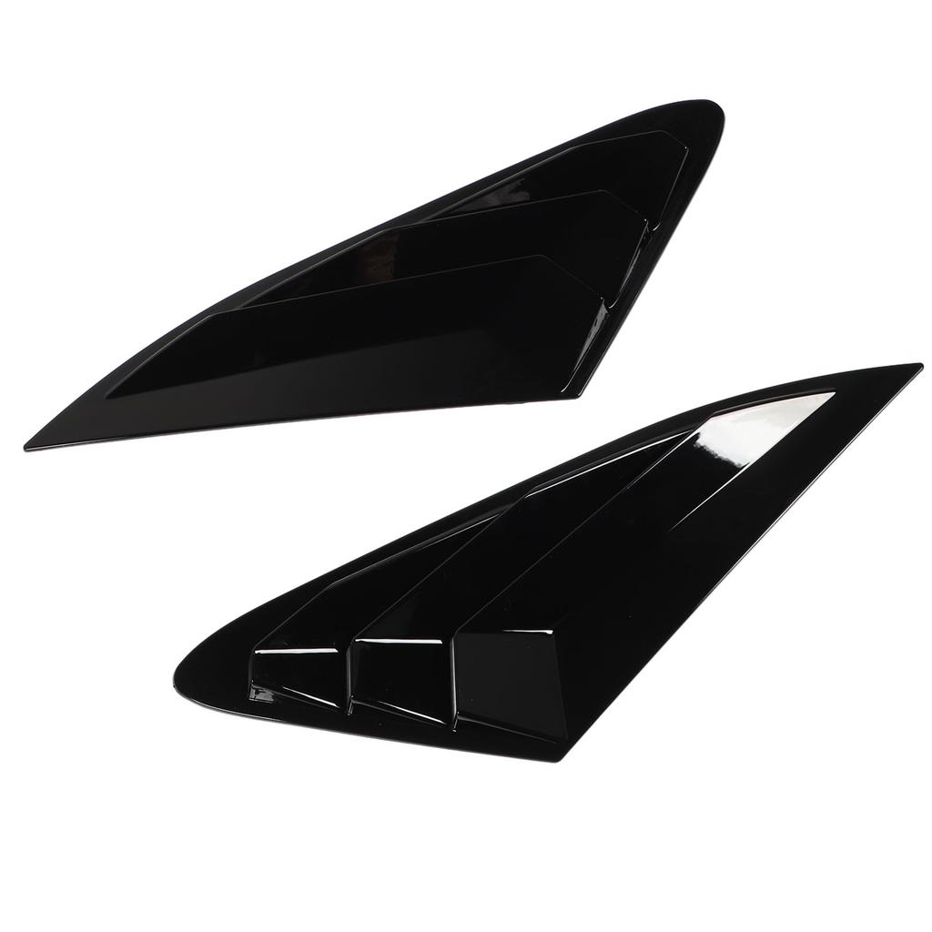 2PCS Rear Side Window Louver Gloss Black Sporty Look Scratch Resistant Replacement for Kia K5 LX LXS GT 2020 To 2024