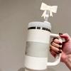 Bowknot Straw Covers Cap for Cup 30&40 Oz Tumbler Cups Reusable Silicone Accessories Straw Tips Lids Protector for 10mm Cups