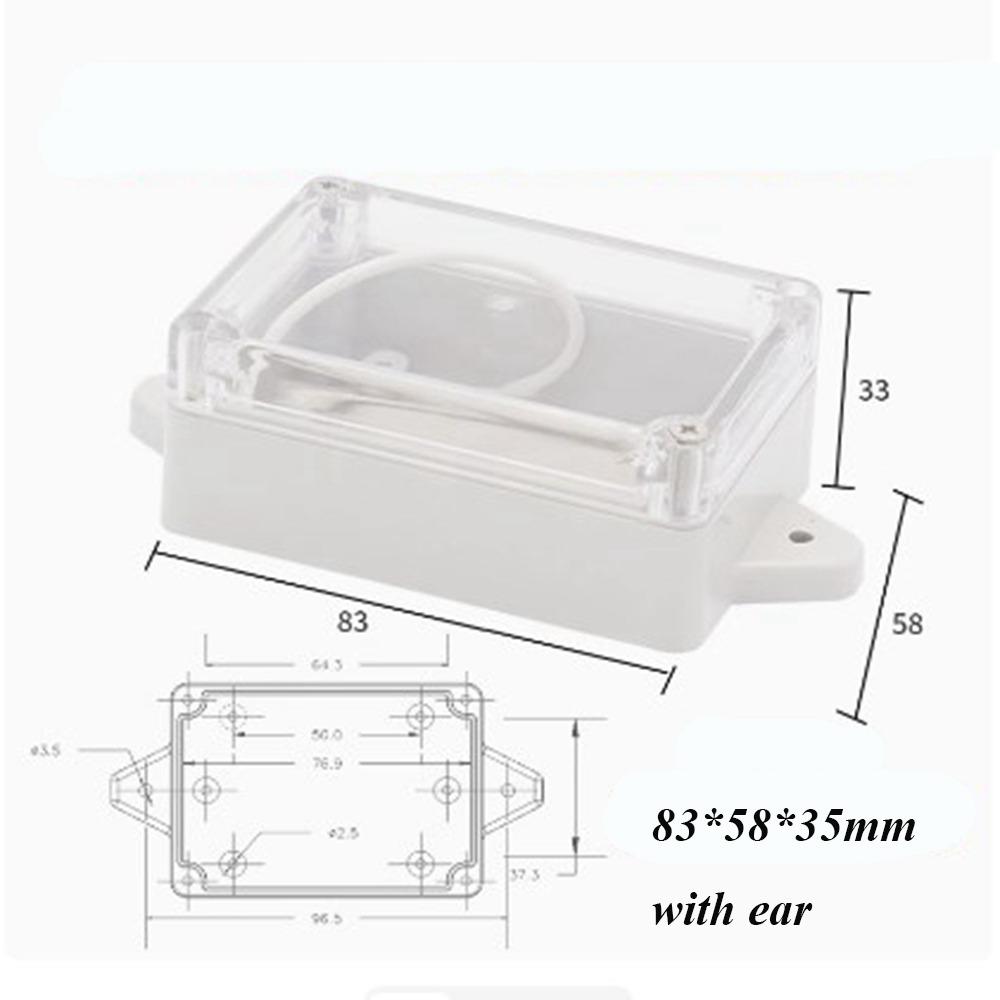 New Waterproof Outdoor Junction Box Plastic Transparent Electronic Instrument Housing Case 10 Styles Enclosure Cover