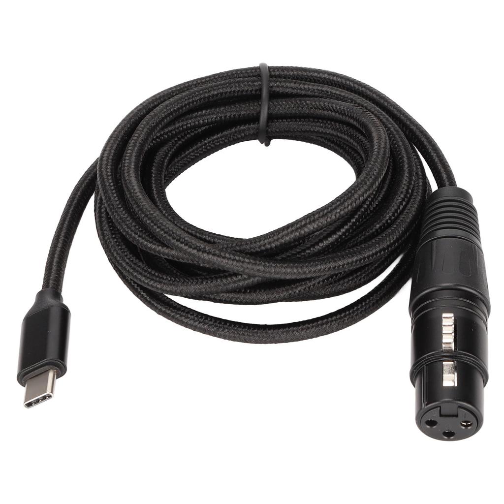 Кабель USB C - XLR, гнездовой, малошумный, HIFI, подключи и работай, микрофонный кабель USB C для Windows