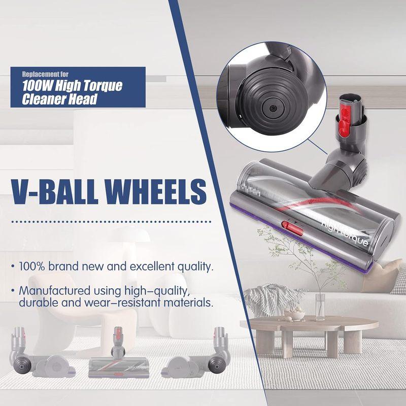 100 Вт Высокоскоростное Колесо-шарик Замена для Пылесоса Dyson V11 V15 Gen5 Cyclone V10 Animal Насадка Колеса Запчасти