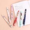 6Pcs/Set Cute Chinese Style Retractable Gel Pen Black Ink Signature Writing Pen