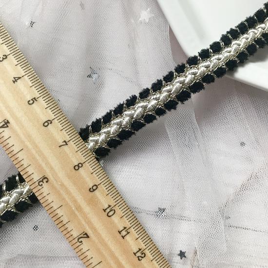 Золотая тесьма шириной 1,2 см, сотканная в французском стиле, для DIY-одежды и украшения курток