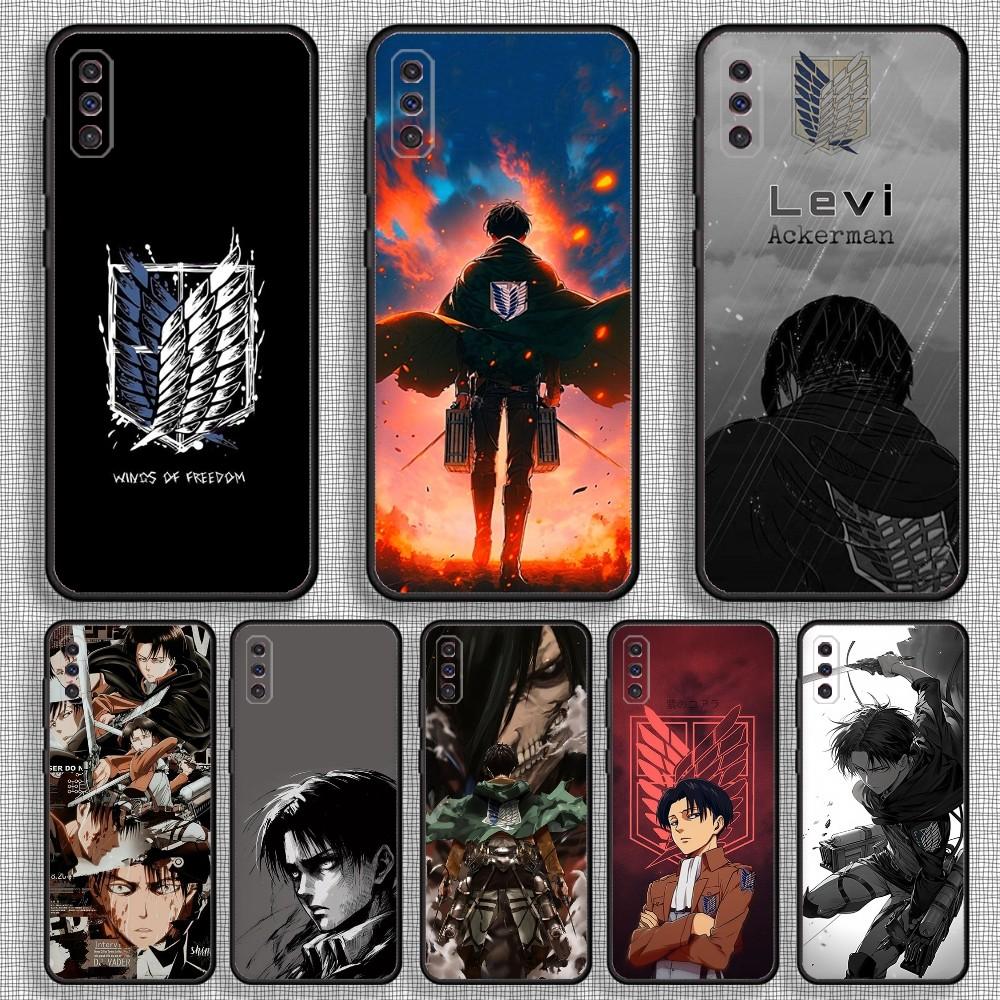 Чехол для телефона L-Levi A-Ackerman для Samsung S23, 23, 22, 30, 21, 10, 9, Note20 Ultra, Lite, Ultra, 5G, Plus, FE, Черный Мягкий Чехол